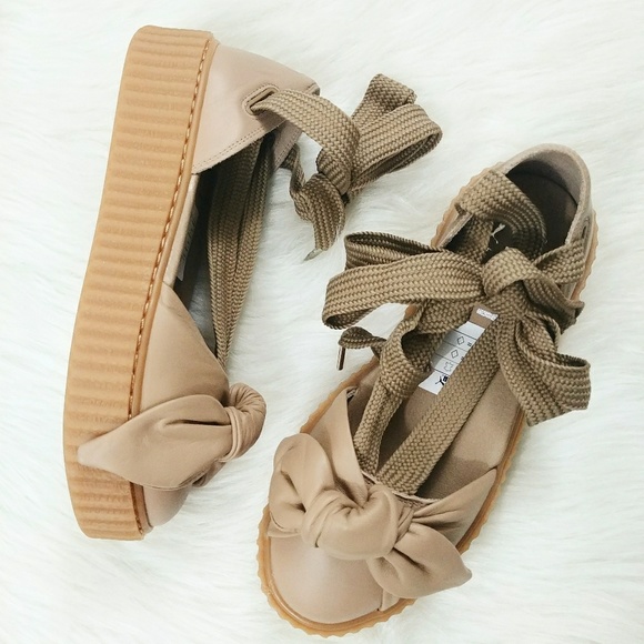 Puma Shoes - Puma Fenty Rihanna Bow Lace Up Creepers